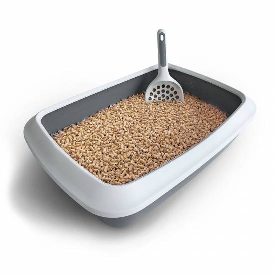 ŻWIREK DREWNIANY PELLET DLA KOTA KRÓLIKA ŚWINKI 15KG JASNY