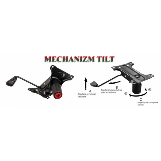 MECHANIZM PODNOSZENIA TILT 15x25 cm FOTEL BIUROWY