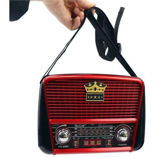 RADIO KUCHENNE PRZENOŚNE RETRO BLUETOOTH SOLAR USB RX-BT455S